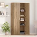 vidaXL Vysoká skriňa 80 x 35 x 180 cm Kompozitné drevo dub artisan