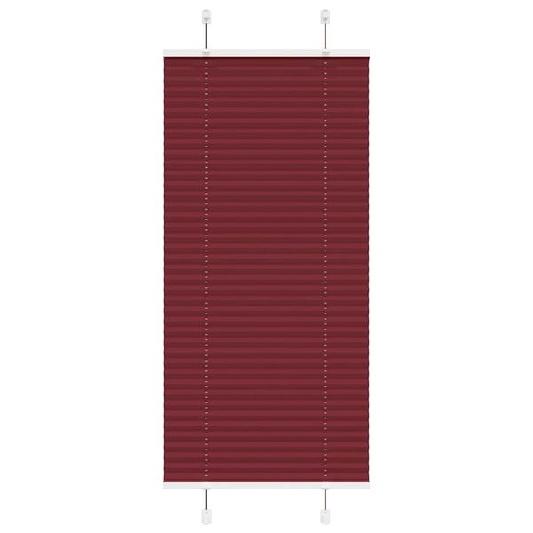 vidaXL Plisovaná roleta bordová červená 60x100 cm šírka látky 59,4 cm polyester