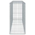 vidaXL Gabiónový kôš s krytom 200x50x100 cm pozinkované železo