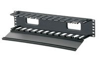 Panduit plastový organizér 2U s krytom dopredu 3"