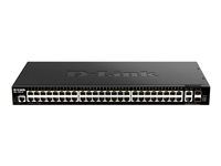 Prepínač - L3 - inteligentný - 48 x 10/100/1000 + 2 x 10 Gigabit Ethernet + 2 x 10 Gigabit SFP+ - možnosť montáže do rozvádzača