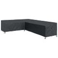 vidaXL Obal na nábytok 330 x 255 x 80 cm 600D Oxford tkanina Tvar L