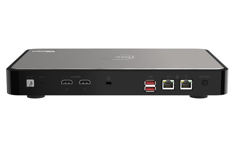 QNAP HS-264-8G (4core 2,9GHz, 8GB RAM, 2x SATA, 2x 2,5GbE, 2x HDMI 4K, 2x USB, tichý) NAS, Intel Celeron N5105, 8GB DDR4, 2× HDMI 2.0 4K, 2× 2,5GbE, 2× USB 3.2 Gen 2, bezventilátorový, 2× 3,5" SATA
