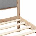 vidaXL Rám postele Svetlosivá 200 x 200 cm Masívne borovicové drevo
