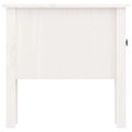 vidaXL Bočné stolíky 2 ks biele 50x50x49 cm borovicový masív