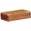 vidaXL Nástenné police 2 ks 30x17x8 cm, akáciový masív