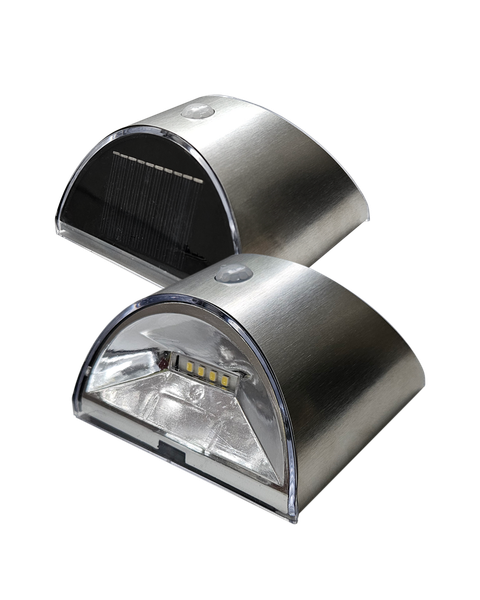 TR- 67 Solárne LED svetlá so senzorom pohybu 2ks - strieborná Trixline