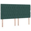 vidaXL Postel s úložným prostorem a matrací Tmavozelená 160 x 200 cm