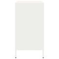 vidaXL Komoda biela 68x39x73,5 cm oceľ valcovaná za studena