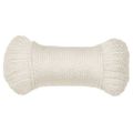 vidaXL Pracovné lano biele 8 mm 25 m polypropylén