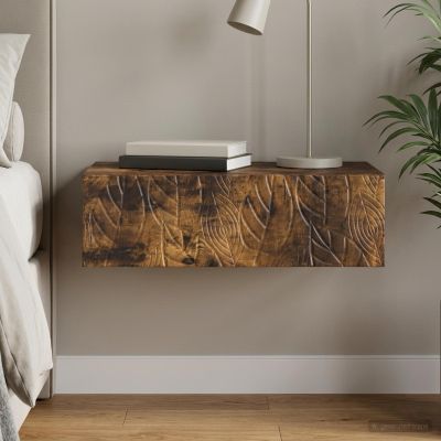 vidaXL Nástenný bočný stôl 87,5 x 34,5 x 17 cm Kompozitné drevo