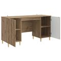 vidaXL Stôl Dub artisan 142,5 x 50 x 75 cm Kompozitné drevo