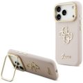 Puzdro Guess Grained Big 4G & Stand Camera pre iPhone 17 Pro ružové