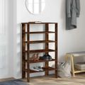 vidaXL Regál na topánky dymový dub 61x32x105 cm spracované drevo