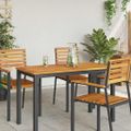 vidaXL Vrchná doska Prírodný olej 110 x 55 x 2 cm Pevné akáciové drevo