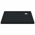 vidaXL Sprchová základná vanička s bodkami 90 x 90 x 4 cm ABS Čierna