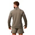 Běžecká mikina 1/2 Zip Pulse Vetiver - GymBeam, veľkosť L, veľkosť oblečenia L
