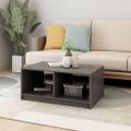 vidaXL Konferenčný stolík sivý 75x50x33,5 cm borovicový masív