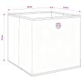 vidaXL Úložné boxy 4 ks, svetlomodré 32x32x32 cm, látka