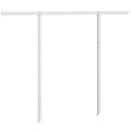 vidaXL Súprava markízových stĺpikov biela 300x245 cm železo