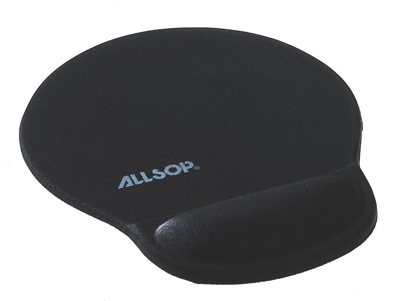 Allsop Gélová podložka pod myš čierna, 20mm podpora zápästia