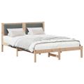 vidaXL Rám postele Tmavo šedá 160 x 200 cm Masívne borovicové drevo
