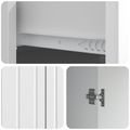 vidaXL Servírovacia skriňa Biela s vysokým leskom 66 x 34,5 x 92 cm