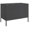 vidaXL TV skrinky 2 ks čierne 68x39x50,5 cm oceľ