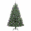 vidaXL Umelý Sklápací Vianočný Stromček Zelená 180 cm PVC a kov