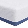 vidaXL Matrac Stredne tvrdý 70 x 200 cm Biela a modrá