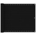 vidaXL Balkónová markíza čierna 75x400 cm HDPE