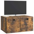 vidaXL Nástenná TV skrinka 59,5 x 41 x 30 cm Dymový dub