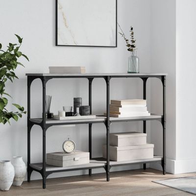 vidaXL Konzolový stolík sivý sonoma 100x29x75 cm kompozitné drevo