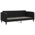 vidaXL Denná posteľ s matracom čierna 80x200 cm látka