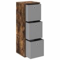 vidaXL Servírovacia skriňa so zásuvkou Dymová dub 35 x 32 x 99,5 cm