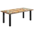 vidaXL Jedálenský stôl, nohy v tvare I 200x100x77cm, recyklovaný masív