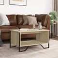 vidaXL Konferenčný stolík dub sonoma 75x51x40 cm kompozitné drevo