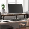 vidaXL Stojan na monitor hnedý dub 105x23x15,5 cm kompozitné drevo