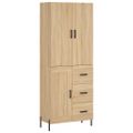 vidaXL Vysoká skrinka dub sonoma 69,5x34x180 cm spracované drevo