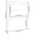 vidaXL Čelo postele biele 80,5x4x100 cm masívna borovica