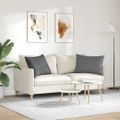 vidaXL Vankúše na pohovku 2 ks látka Tmavo šedá 70 x 50 cm