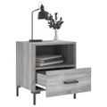 vidaXL Nočné stolíky 2 ks sivé sonoma 40x35x47,5 cm kompozitné drevo