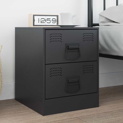vidaXL Rukoväte na kuchyňu 2 pcs Čierna 85 x 45 mm Kov