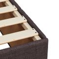 vidaXL Boxspring posteľ s matracom tmavohnedá 100x200 cm látka