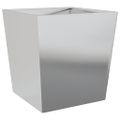 vidaXL Záhradné kvetináče 2 ks 50x50x50 cm, pozinkovaná oceľ