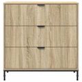 vidaXL Servírovacia skriňa Sonoma dub 79,5 x 33 x 82 cm