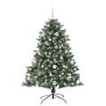 vidaXL Umelý vianočný stromček Zelená 150 cm PVC, plast a oceľ