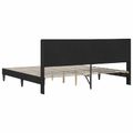 vidaXL Rám postele s čelnou doskou Čierna 180 x 200 cm Zamat