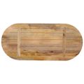 vidaXL Stolová doska 80x40x2,5 cm oválna masívny mangovník