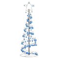 vidaXL LED vianočný stromček s ozdobami 100 LED teplá biela 150 cm